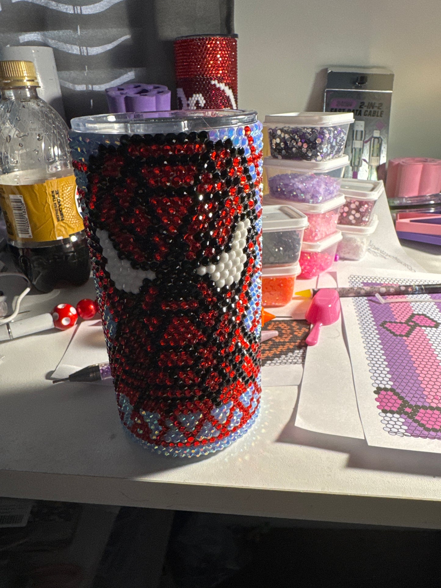 20oz Custom Rhinestone Tumbler