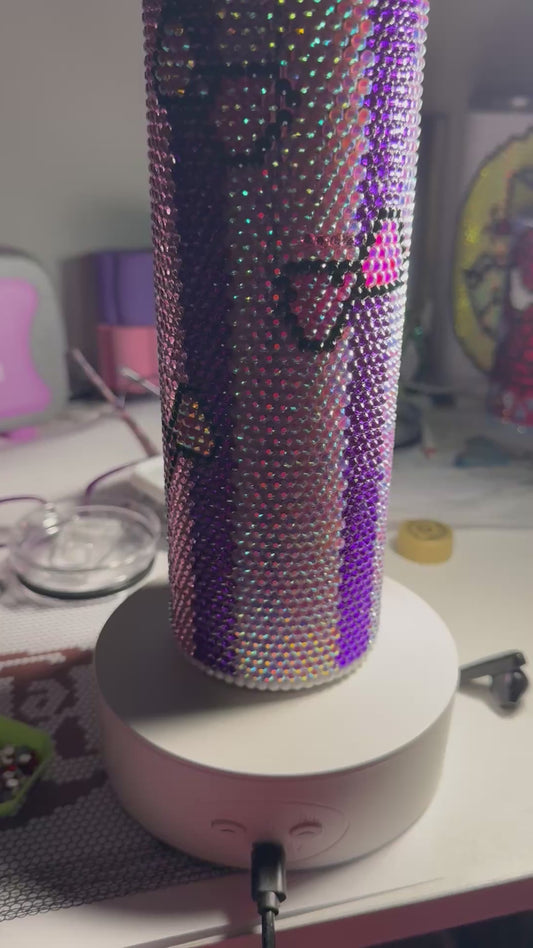 Kitty Rhinestone Tumbler